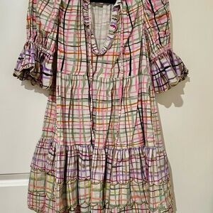 CeliaB Multicolor LIV Plaid Mini Dress